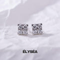 Cluster Round cut Lab Grown Diamond Stud Earring / 14K Gold Minimalist Jewelry