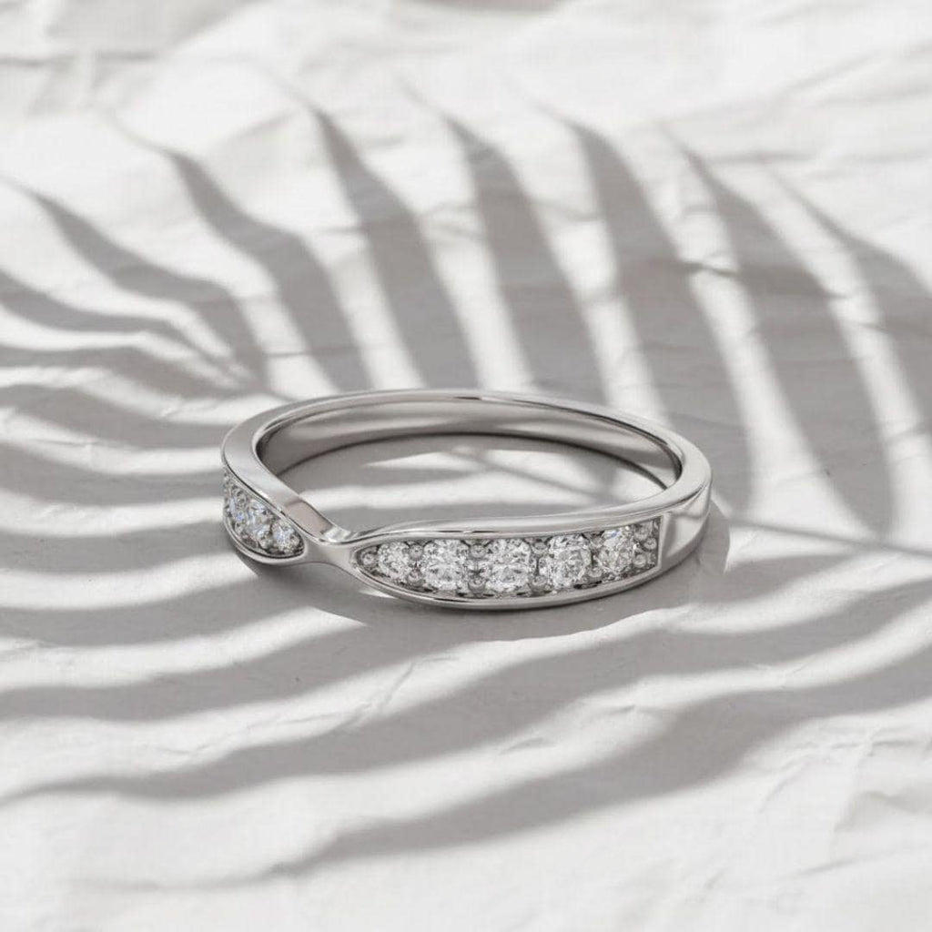 0.24 Carat Lab Grown Diamond Wedding Band, 14K Gold Anniversary Ring