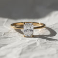 Radiant Cut Lab Grown Diamond IGI Certified Wedding Ring / 14K Gold Diamond Solitaire Engagement Ring