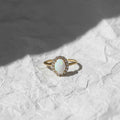 14K Gold October Birthstone Ring, Gift for Mom, Gemstone Ring