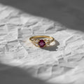 14K Solid Gold Ruby With Lab Grown Diamond Ring, July Birthstone Ring, Best Anniversary Gift