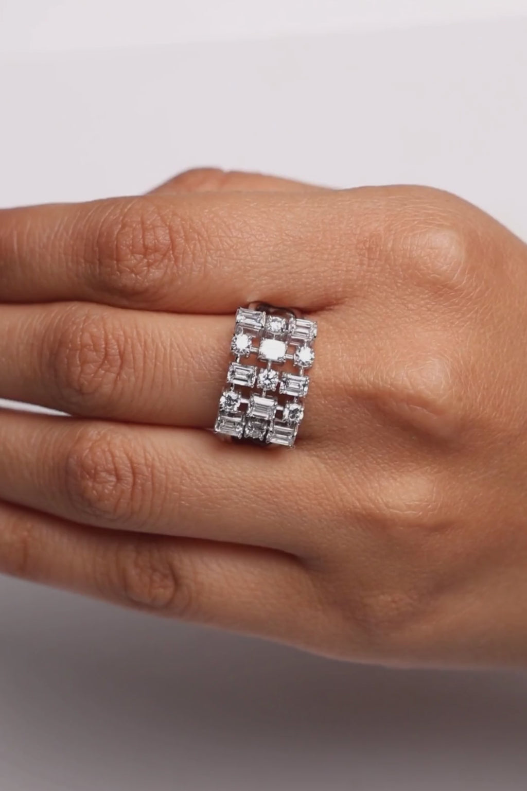 Unique Multi Shape Lab Grown Diamond Engagement Ring